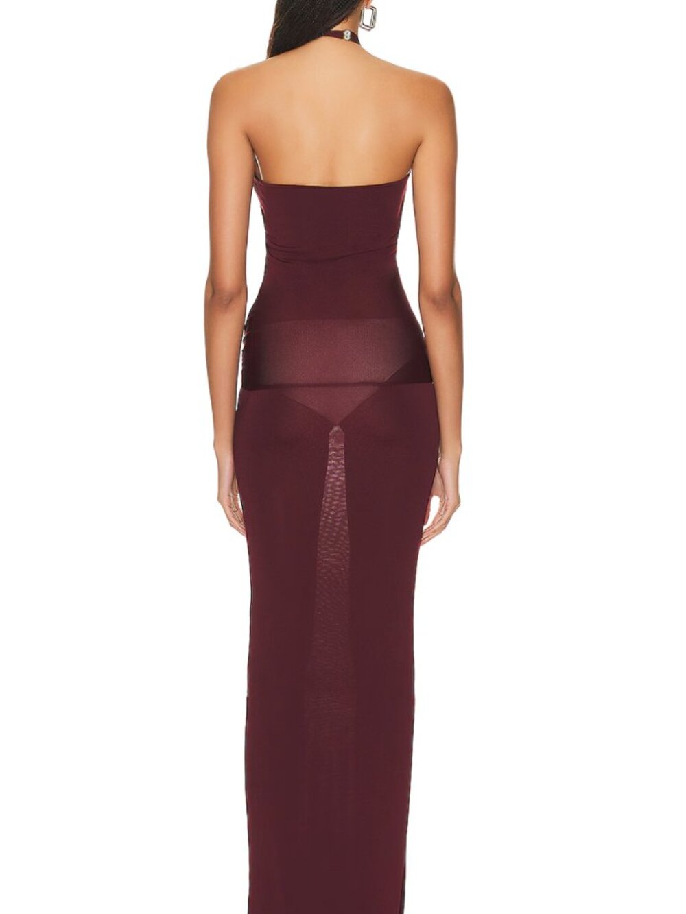 Aya Muse Eufala Dress in Burgundy - Picture 3 of 8